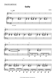 Sheet music, chords Lime - Guilty