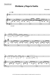 Sheet music, chords Pimpinela - Olvídame y Pega la Vuelta