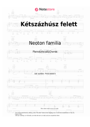 Sheet music, chords Neoton familia - Kétszázhúsz felett