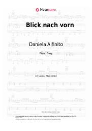 Sheet music, chords Daniela Alfinito - Blick nach vorn