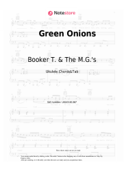 Sheet music, chords Booker T. & The M.G.'s - Green Onions