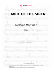Sheet music, chords Melanie Martinez - MILK OF THE SIREN