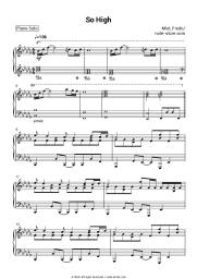 Sheet music, chords Mist, Fredo - So High