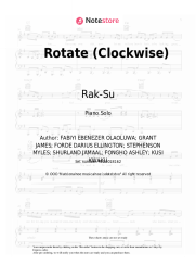 Sheet music, chords Rak-Su - Rotate (Clockwise)