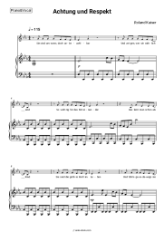 Sheet music, chords Roland Kaiser - Achtung und Respekt