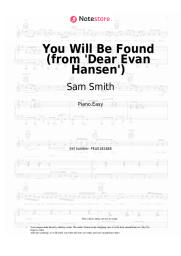 Sheet music, chords Sam Smith, Summer Walker - You Will Be Found (from 'Dear Evan Hansen')
