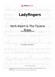 Sheet music, chords Herb Alpert & The Tijuana Brass - Ladyfingers