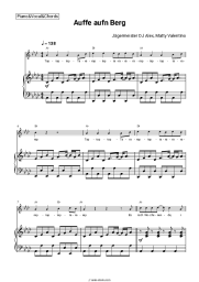 Sheet music, chords Jägermeister DJ Alex, Matty Valentino - Auffe aufn Berg