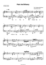 Sheet music, chords The Teskey Brothers - Pain and Misery