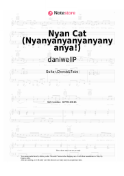 Sheet music, chords daniwellP, Hatsune Miku - Nyan Cat (Nyanyanyanyanyanyanya!)