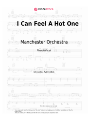 Sheet music, chords Manchester Orchestra - I Can Feel A Hot One