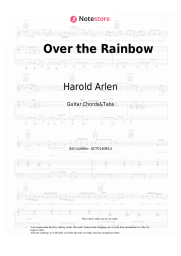 Sheet music, chords Harold Arlen - Somewhere Over The Rainbow