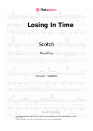 Sheet music, chords Scotch - Losing In Time