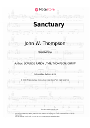 Sheet music, chords John W. Thompson, Randy Scruggs - Sanctuary