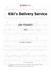 Sheet music, chords Joe Hisaishi - Kiki’s Delivery Service