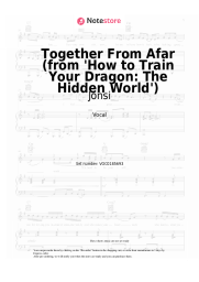 Sheet music, chords Jónsi - Together From Afar (from 'How to Train Your Dragon: The Hidden World')