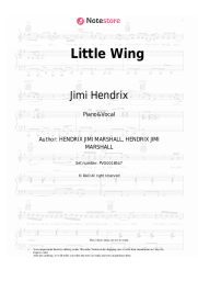 Sheet music, chords Jimi Hendrix - Little Wing