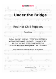 undefined Red Hot Chili Peppers - Under the Bridge