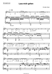Sheet music, chords Christin Stark - Lass mich gehen