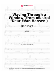 Sheet music, chords Ben Platt - Waving Through a Window (from musical 'Dear Evan Hansen')