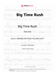 Sheet music, chords Big Time Rush - Big Time Rush