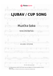 Sheet music, chords Muzička Soba - LJUBAV / CUP SONG
