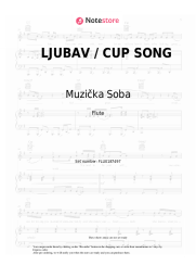 Sheet music, chords Muzička Soba - LJUBAV / CUP SONG