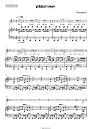 Sheet music, chords Propaganda - p:Machinery