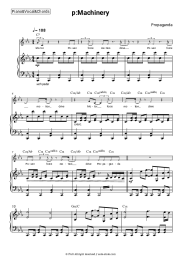 Sheet music, chords Propaganda - p:Machinery