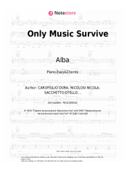 Sheet music, chords Alba - Only Music Survives