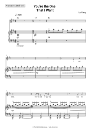 Sheet music, chords Lo-Fang - You’re the One That I Want