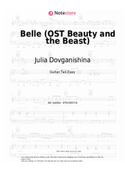 Sheet music, chords Julia Dovganishina, Dmitry Ermak, Choir - Belle (OST Beauty and the Beast)