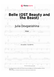 Sheet music, chords Julia Dovganishina, Dmitry Ermak, Choir - Belle (OST Beauty and the Beast)