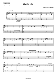 Sheet music, chords Francesco Gabbani - Viva la vita