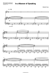 Sheet music, chords Martin Gore - In a Manner of Speaking