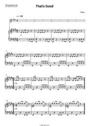 Sheet music, chords Devo - That's Good