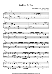 Sheet music, chords Ed Sheeran, Dave, Paulo Londra - Nothing On You