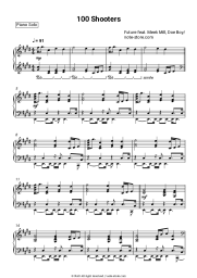 Sheet music, chords Future, Meek Mill, Doe Boy - 100 Shooters