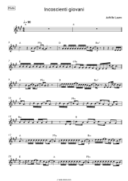 Sheet music, chords Achille Lauro - Incoscienti Giovani