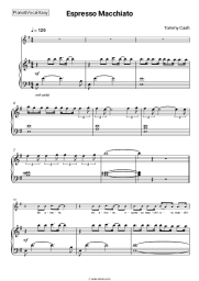 Sheet music, chords Tommy Cash - Espresso Macchiato