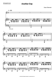 Sheet music, chords Basic Element - Another Day