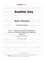 Sheet music, chords Basic Element - Another Day