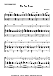 Sheet music, chords Kate Bush - The Red Shoes