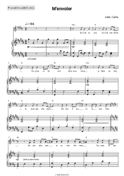 Sheet music, chords Jeck, Carla - M'envoler