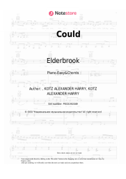 Sheet music, chords Elderbrook - Could