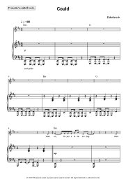 Sheet music, chords Elderbrook - Could