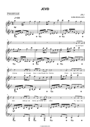 Sheet music, chords JUL - JCVD