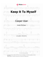 undefined Cooper Alan - Keep It To Myself