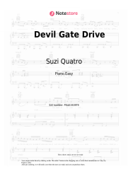 Sheet music, chords Suzi Quatro - Devil Gate Drive