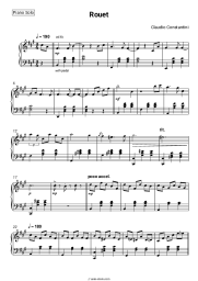 Sheet music, chords Claudio Constantini - Rouet